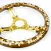 Lilies Etch on Gold Spokes - 350mm - Image 4