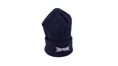 Beanie - Metal Logo - Black w/ White - Image 2