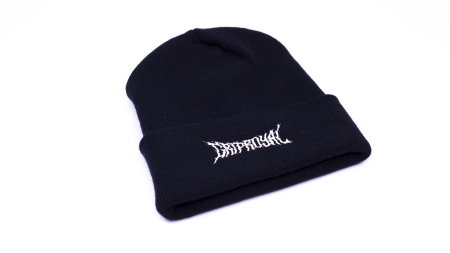 Beanie - Metal Logo - Black w/ White - Image 4