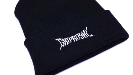 Beanie - Metal Logo - Black w/ White - Image 3